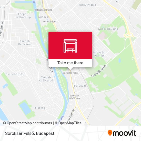Soroksár Felső map