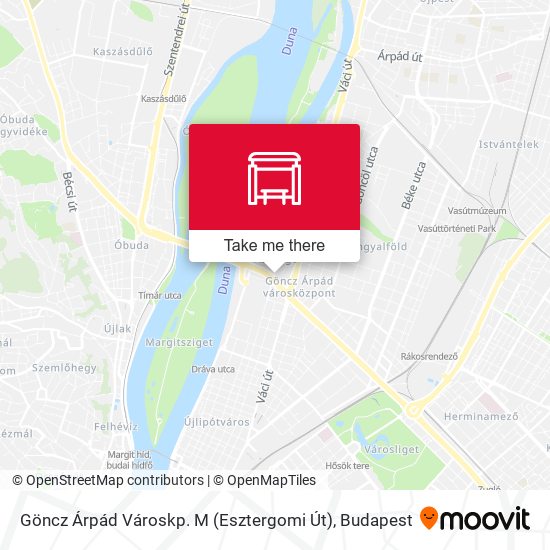 Göncz Árpád Városkp. M (Esztergomi Út) map
