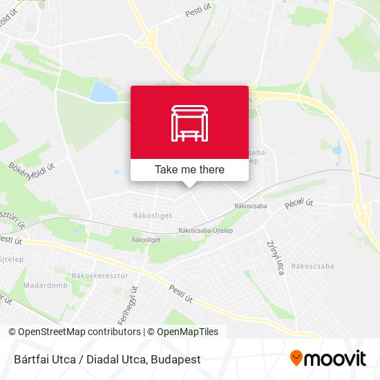 Bártfai Utca / Diadal Utca map