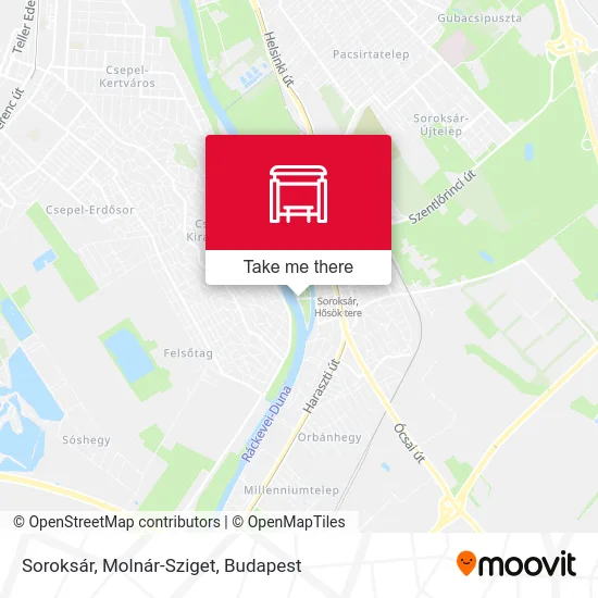 Soroksár, Molnár-Sziget map