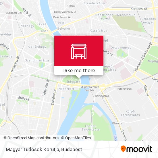 Magyar Tudósok Körútja map