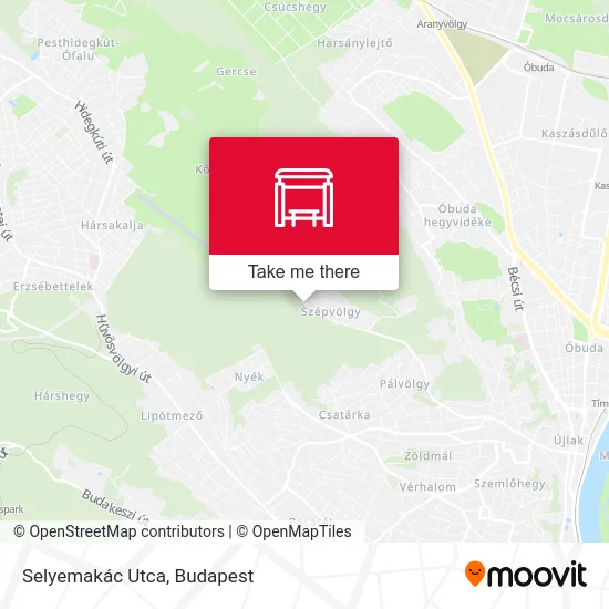 Selyemakác Utca map