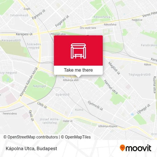 Kápolna Utca map