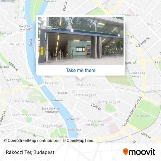 Rákóczi Tér map
