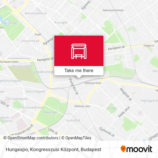 Hungexpo, Kongresszusi Központ map