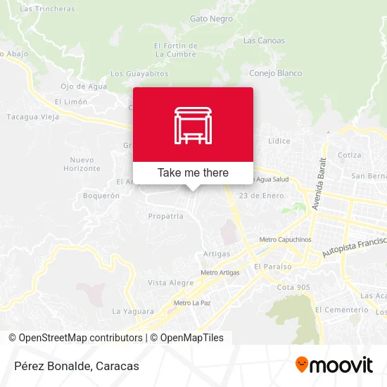 Mapa de Pérez Bonalde