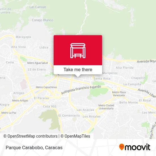Parque Carabobo map