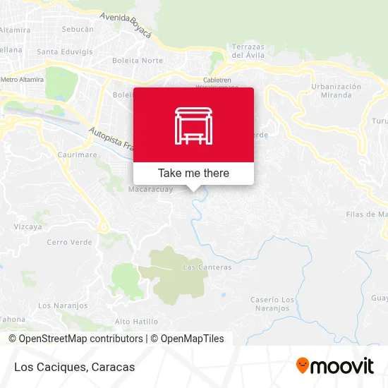 Mapa de Los Caciques