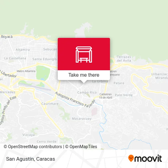 San Agustín map
