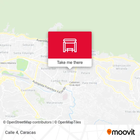 Calle 4 map