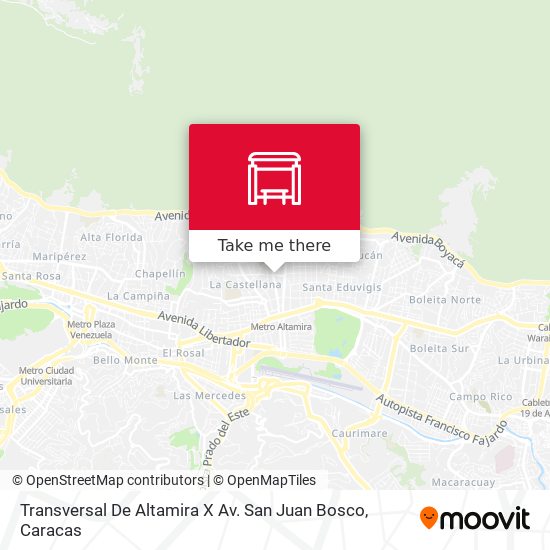 Transversal De Altamira X Av. San Juan Bosco map