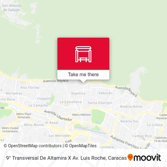 Mapa de 9° Transversal De Altamira X Av. Luis Roche