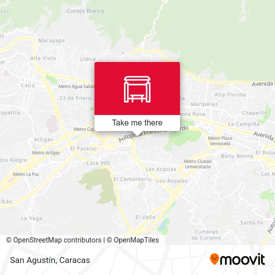 San Agustín map