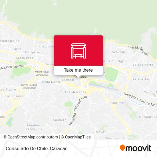 Consulado De Chile map