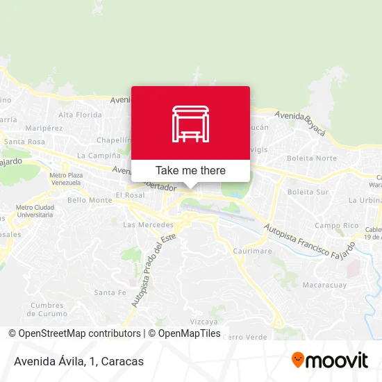 Mapa de Avenida Ávila, 1
