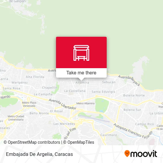 Embajada De Argelia map