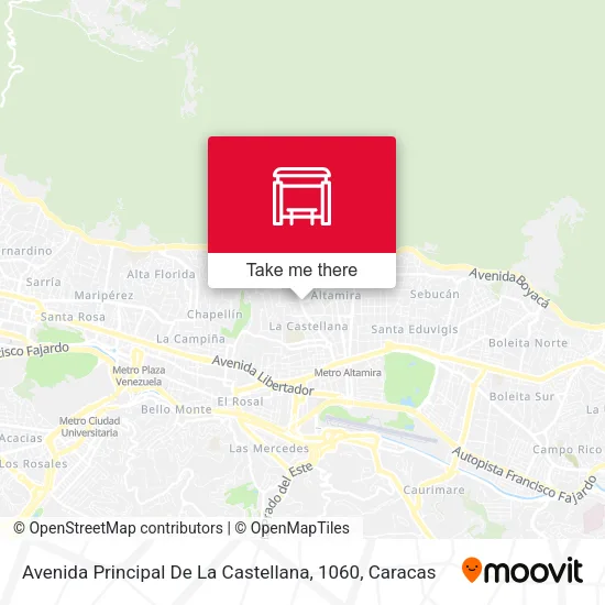 Mapa de Avenida Principal De La Castellana, 1060