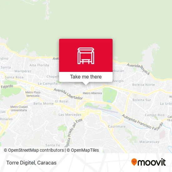 Mapa de Torre Digitel