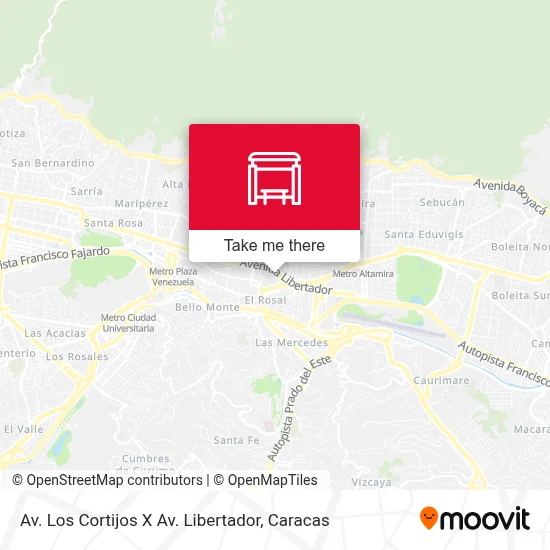 Mapa de Av. Los Cortijos X Av. Libertador