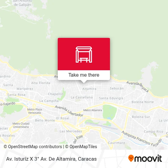 Mapa de Av. Isturíz X 3° Av. De Altamira