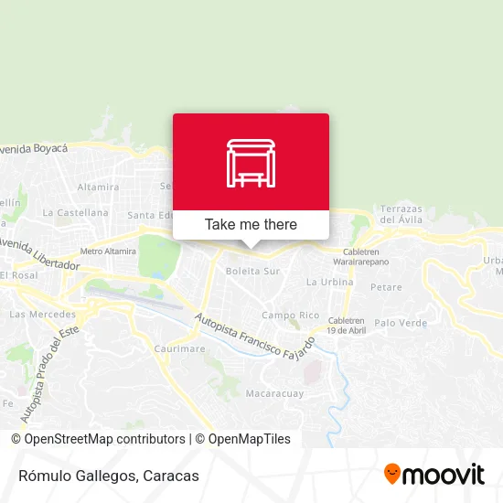 Mapa de Rómulo Gallegos