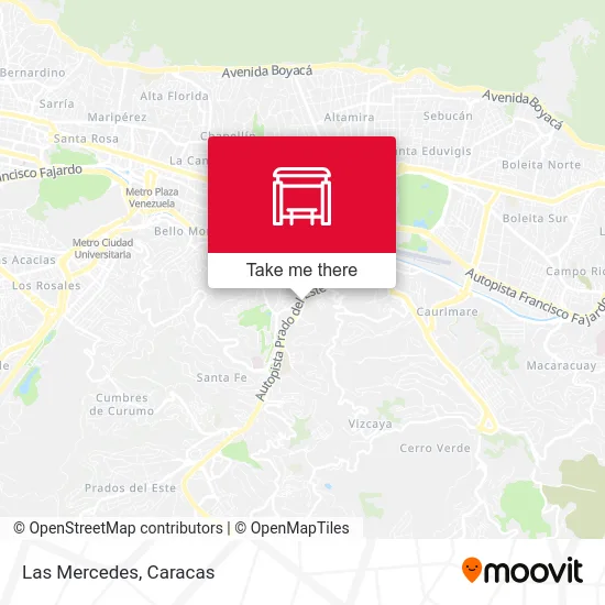 Mapa de Las Mercedes