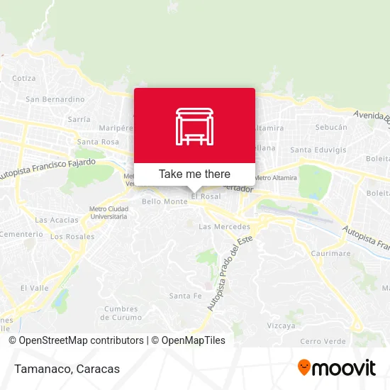 Tamanaco map