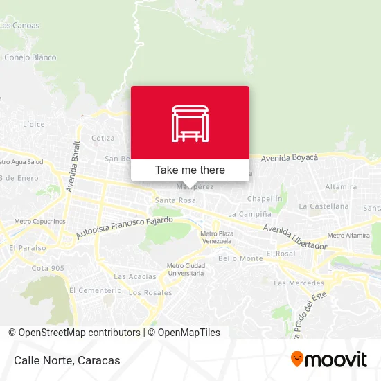 Mapa de Calle Norte