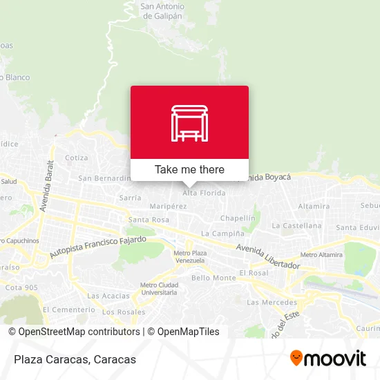 Mapa de Plaza Caracas