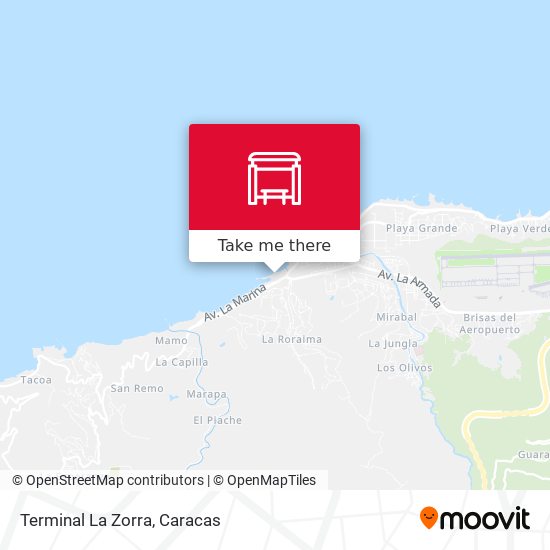 Terminal La Zorra map