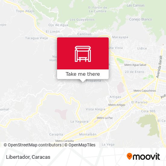 Libertador map