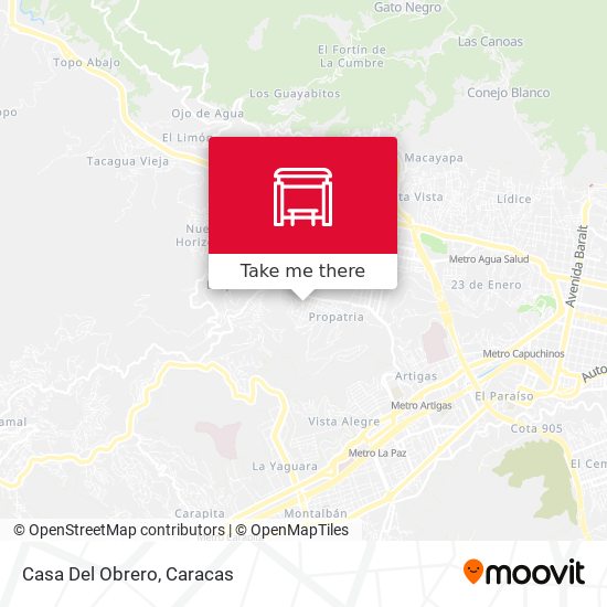 Casa Del Obrero map