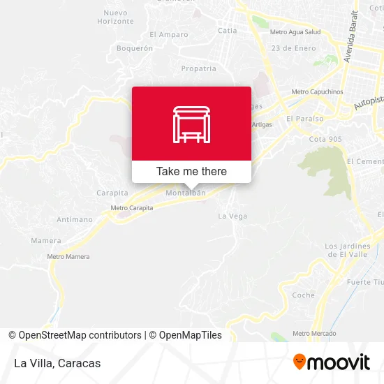 La Villa map