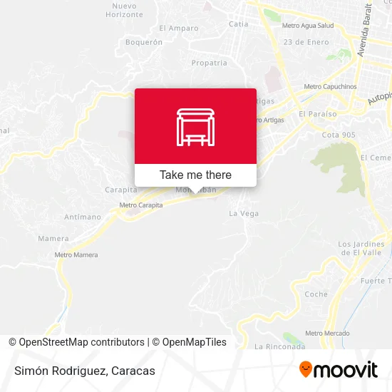 Mapa de Simón Rodriguez