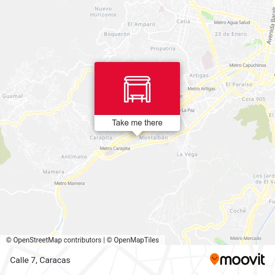 Calle 7 map