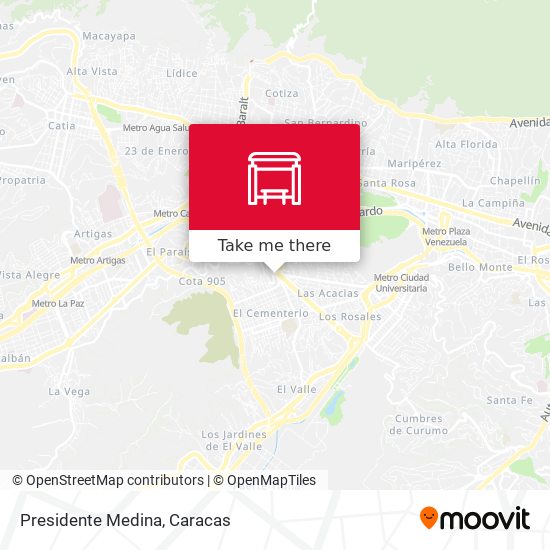 Presidente Medina map