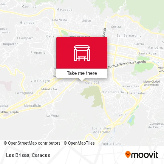 Las Brisas map