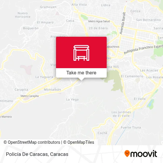 Policía De Caracas map
