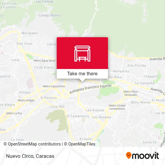 Nuevo Circo map