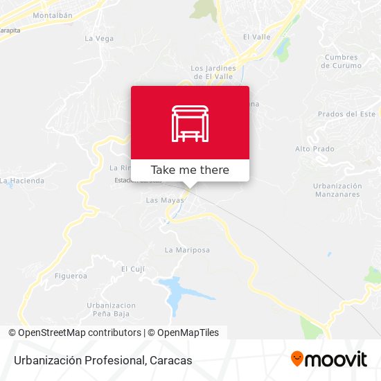 Urbanización Profesional map
