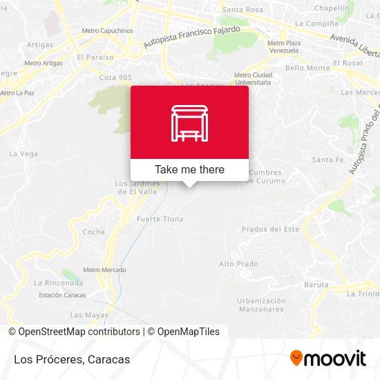 Los Próceres map