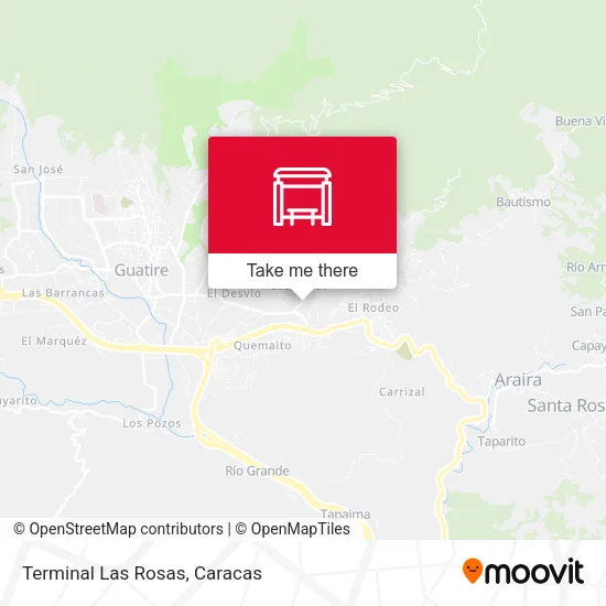 Mapa de Terminal Las Rosas