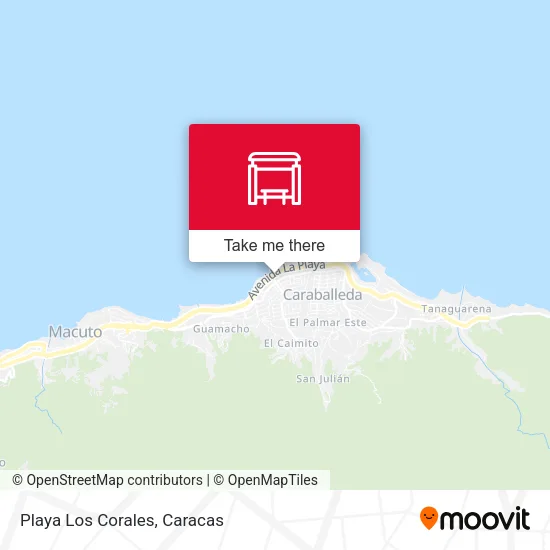 Playa Los Corales map