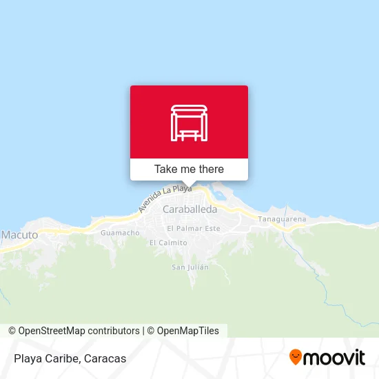 Playa Caribe map