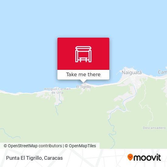 Punta El Tigrillo map