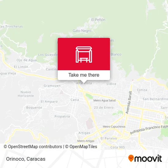 Mapa de Orinoco