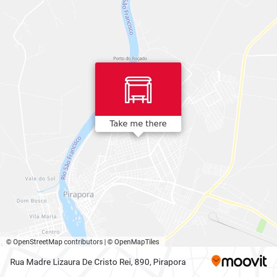 Rua Madre Lizaura De Cristo Rei, 890 map