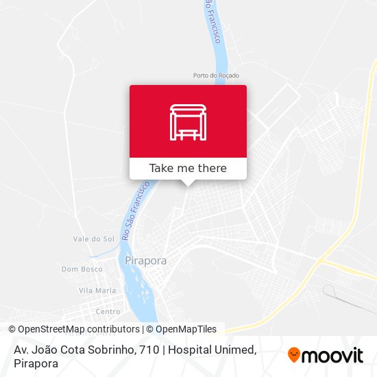 Av. João Cota Sobrinho, 710 | Hospital Unimed map
