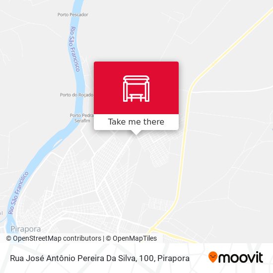 Rua José Antônio Pereira Da Silva, 100 map
