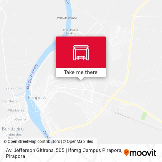 Av. Jefferson Gitirana, 505 | Ifnmg Campus Pirapora map